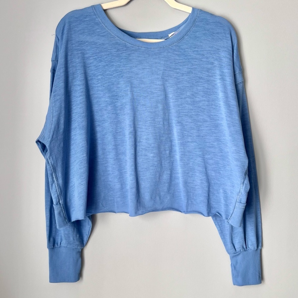 Sundry Open Back Crossover Tee | Size S | Blue - Picture 2 of 6